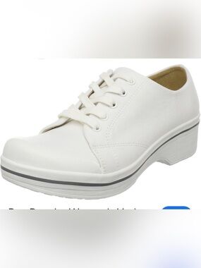 Dansko Men's White Low-Top Canvas Sneaker